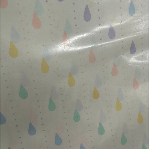 Vintage Gift Wrapping Paper Bears Baby Shower Gift New Old Stock Rainbow 1990s - Picture 7 of 10